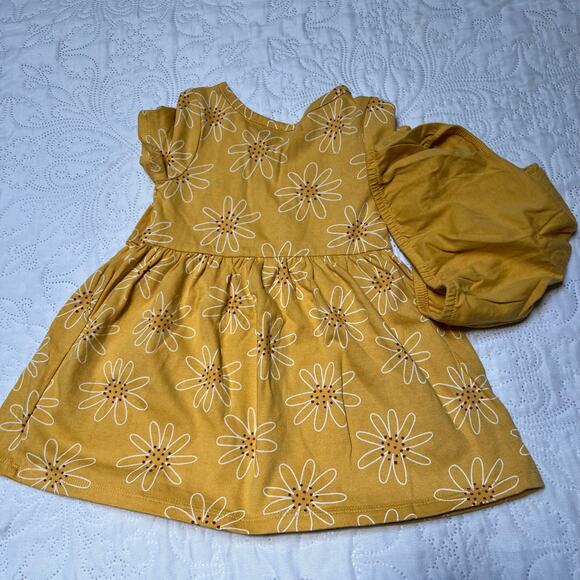 Cat & Jack Floral Print Dress and Bloomers Size 18m - Picture 3 of 4